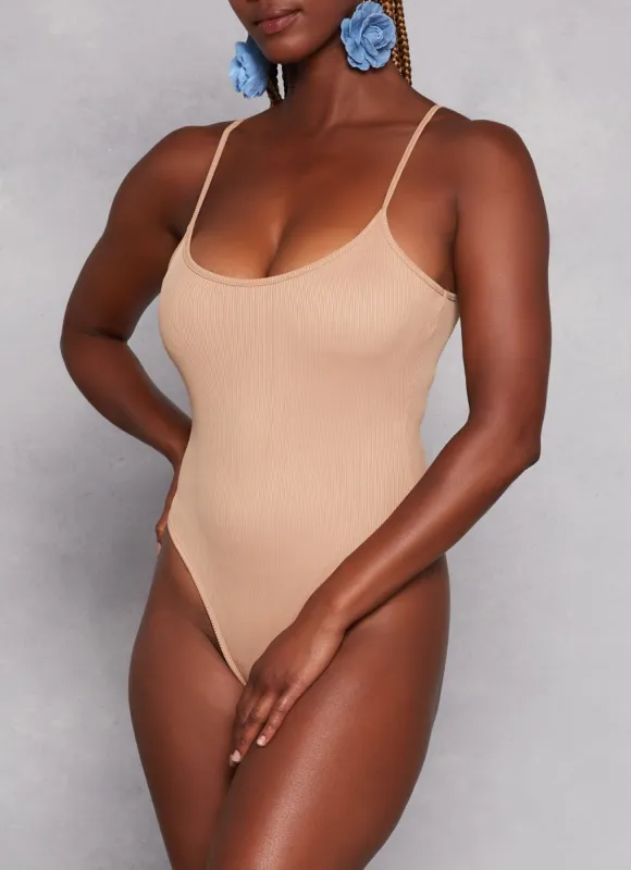 Daisy Ribbed Knit Cami Bodysuit sold by Rainbow