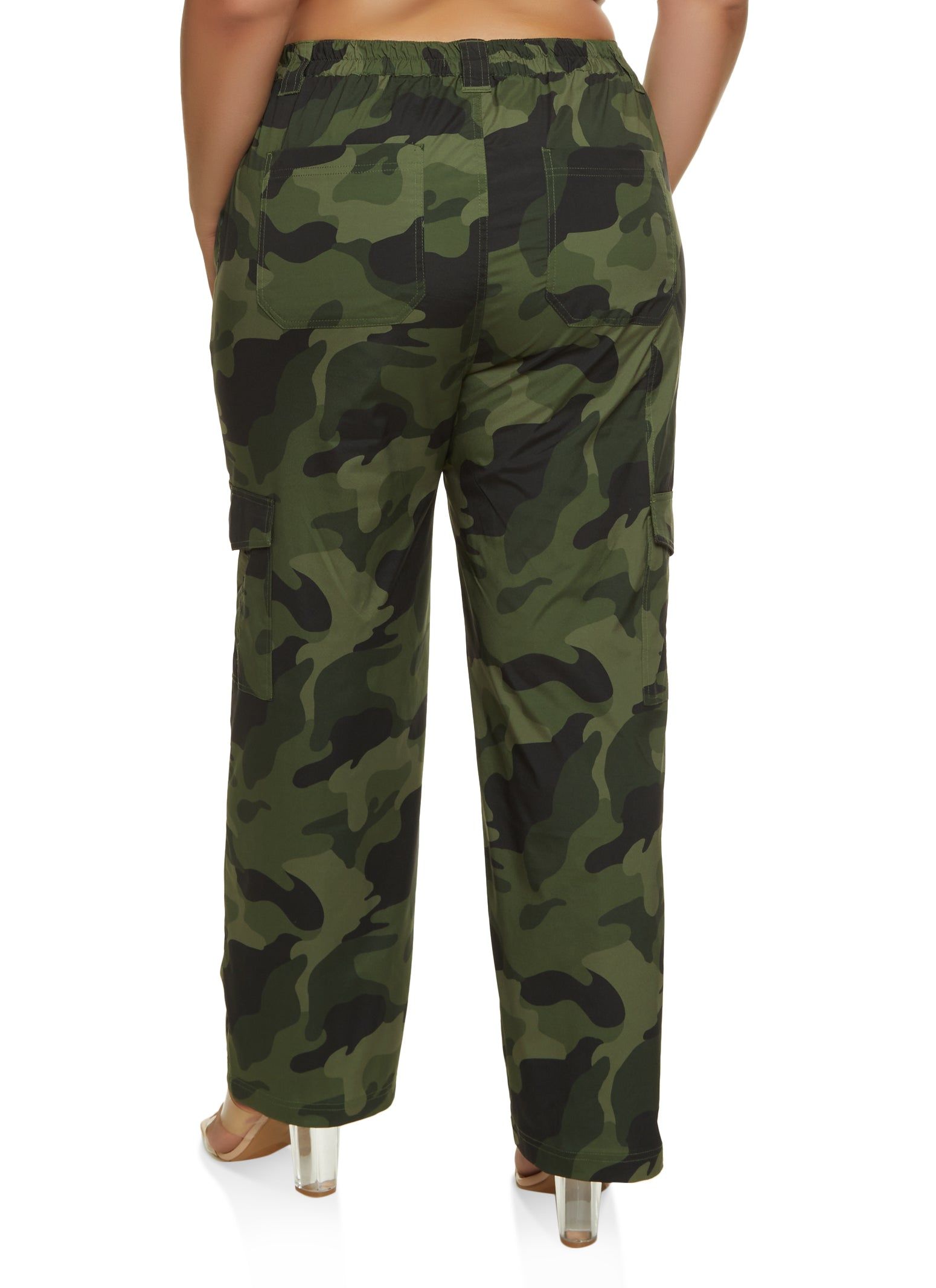 Plus Size Camo Print Cargo Pants sold by Rainbow product image thumbnail 3