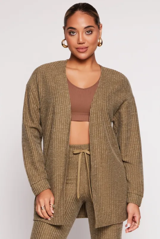 Ribbed Open Front Cardigan sold by Rainbow