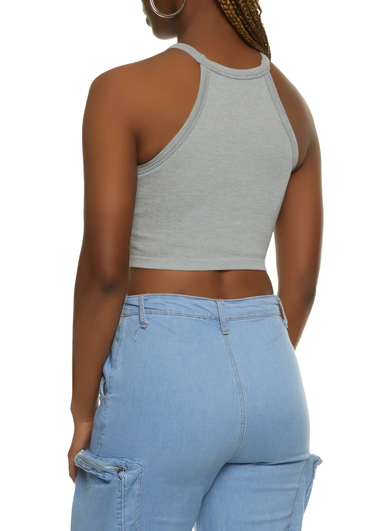 Seamless High Neck Cropped Cami sold by Rainbow product image thumbnail 2