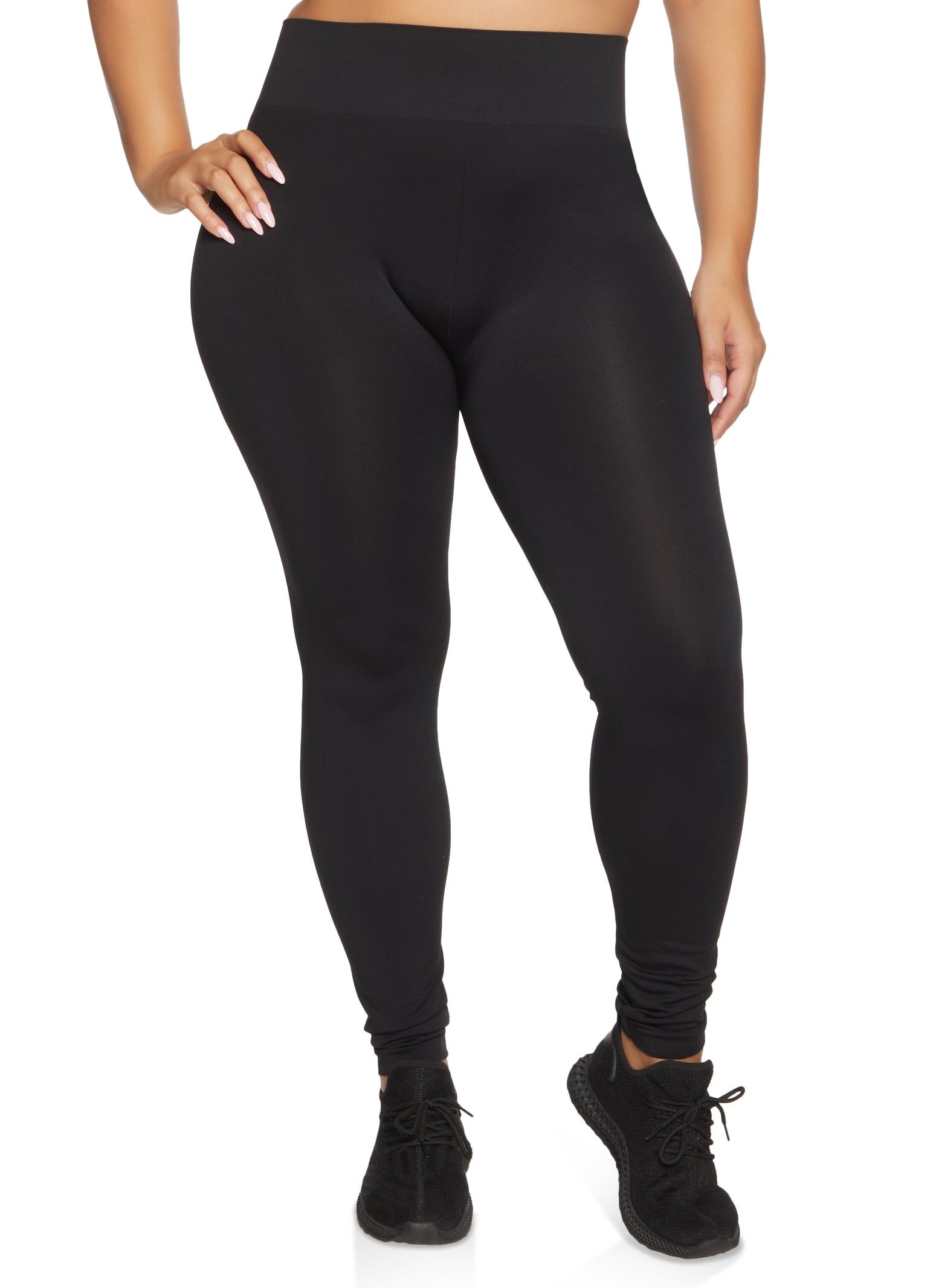 Plus Size Basic Seamless High Waist Leggings sold by Rainbow
