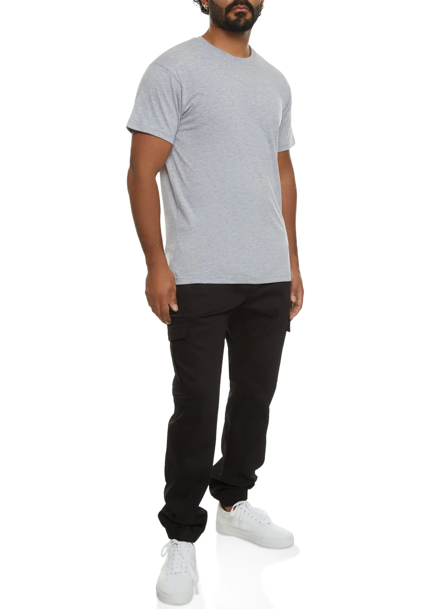 Mens Basic Crew Neck T Shirt sold by Rainbow product image thumbnail 2