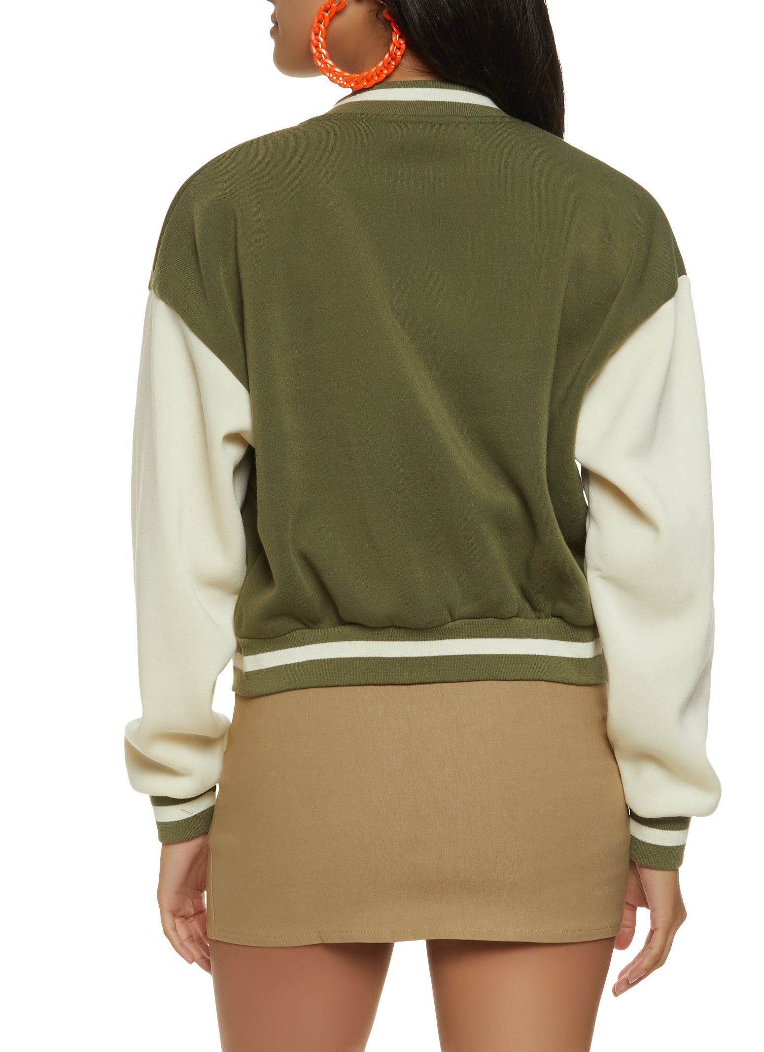 Fleece Chenille Patch Letterman Jacket sold by Rainbow product image thumbnail 3