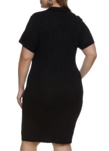 Plus Size Johnny Collar Midi Polo Dress sold by Rainbow