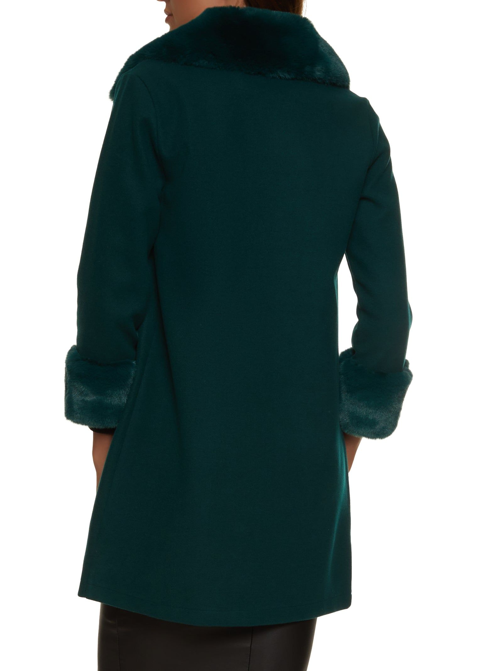 Faux Fur Trim Trench Coat sold by Rainbow product image thumbnail 3