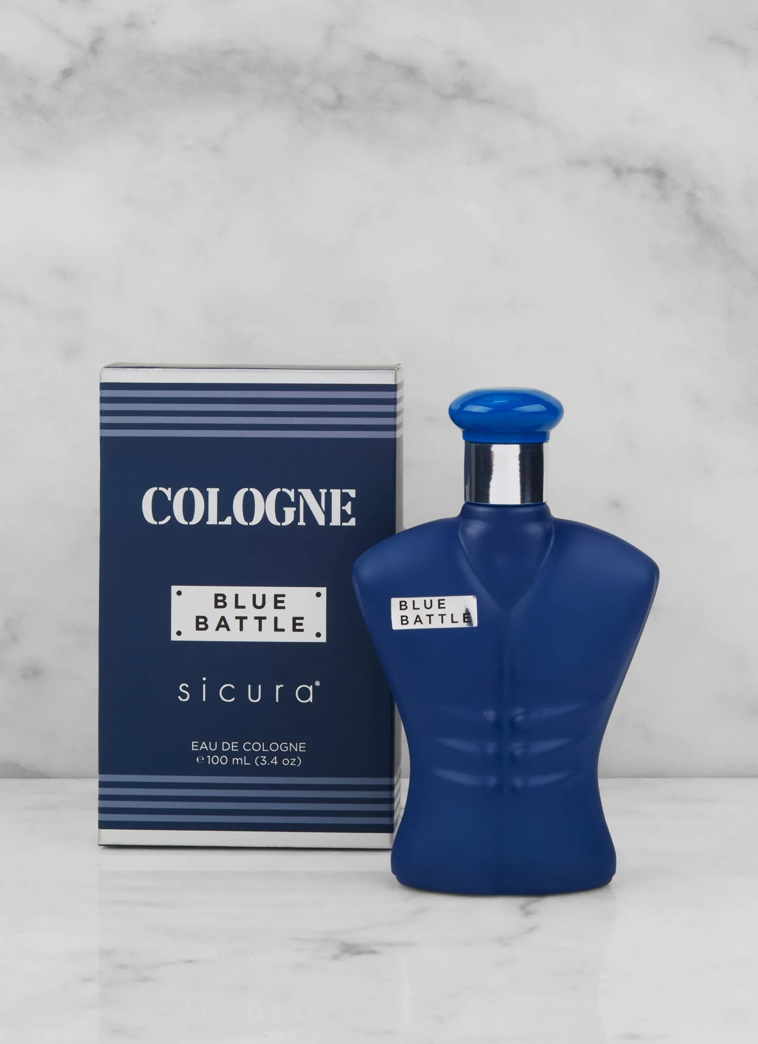 Sicura Blue Battle Cologne sold by Rainbow