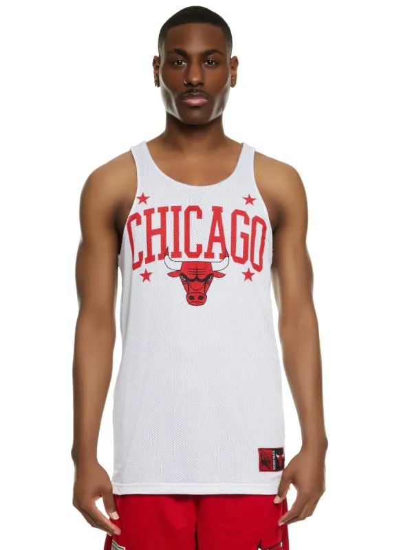 Mens NBA Reversible Chicago Bulls Logo Jersey Tank Top sold by Rainbow