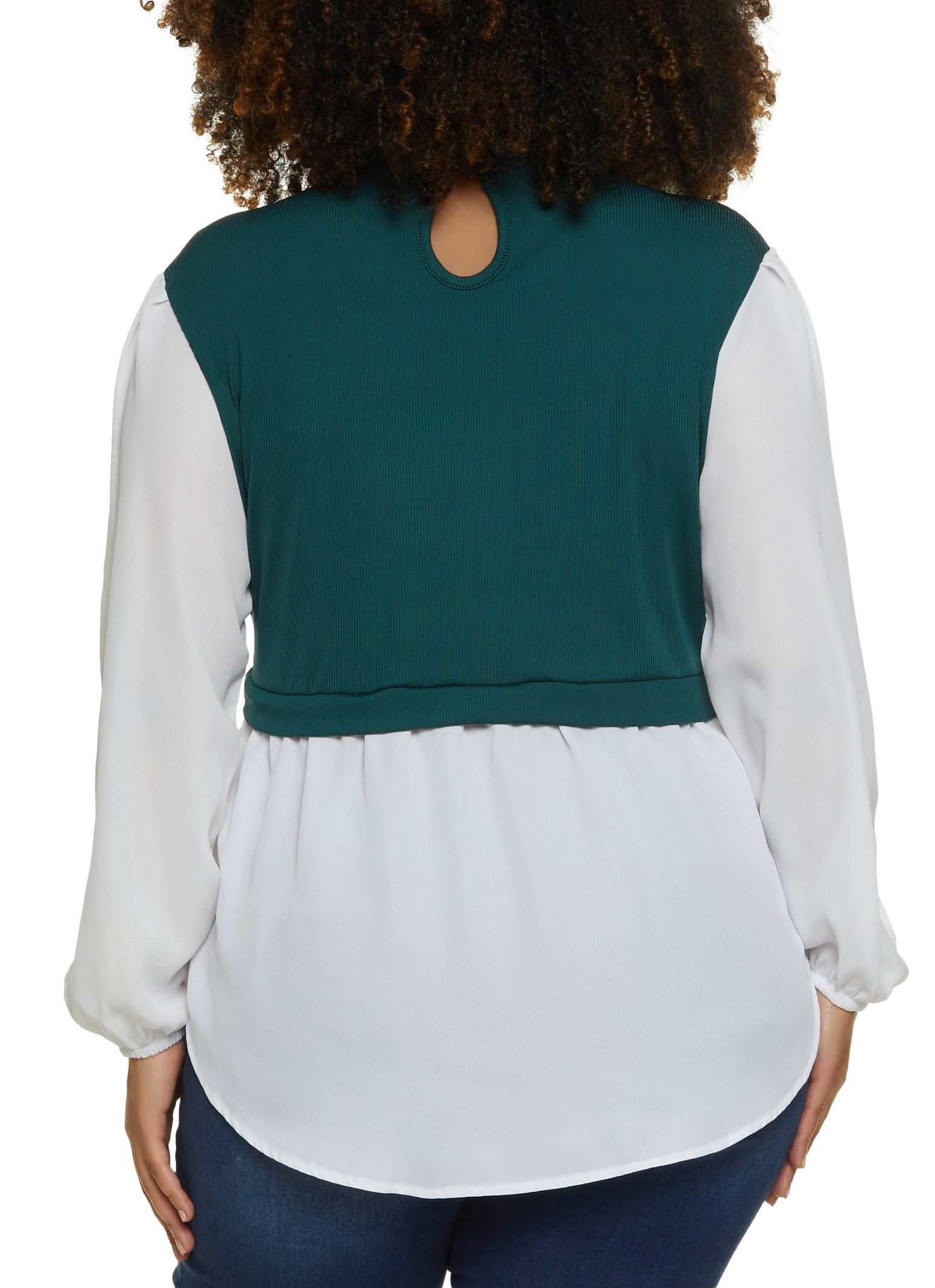 Plus Size Mock Neck Sweater Vest Shirt sold by Rainbow product image thumbnail 2