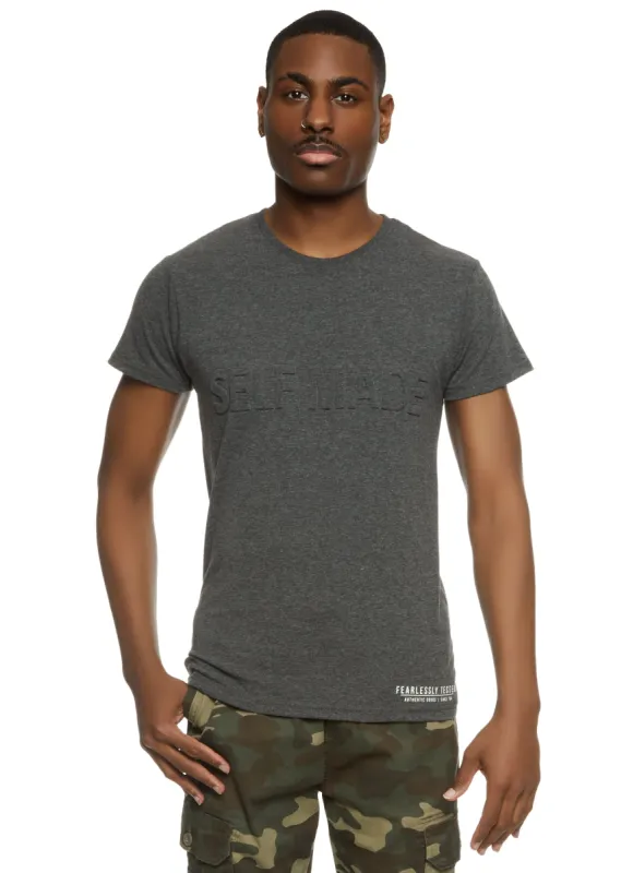 Mens King Embossed Graphic Tee sold by Rainbow