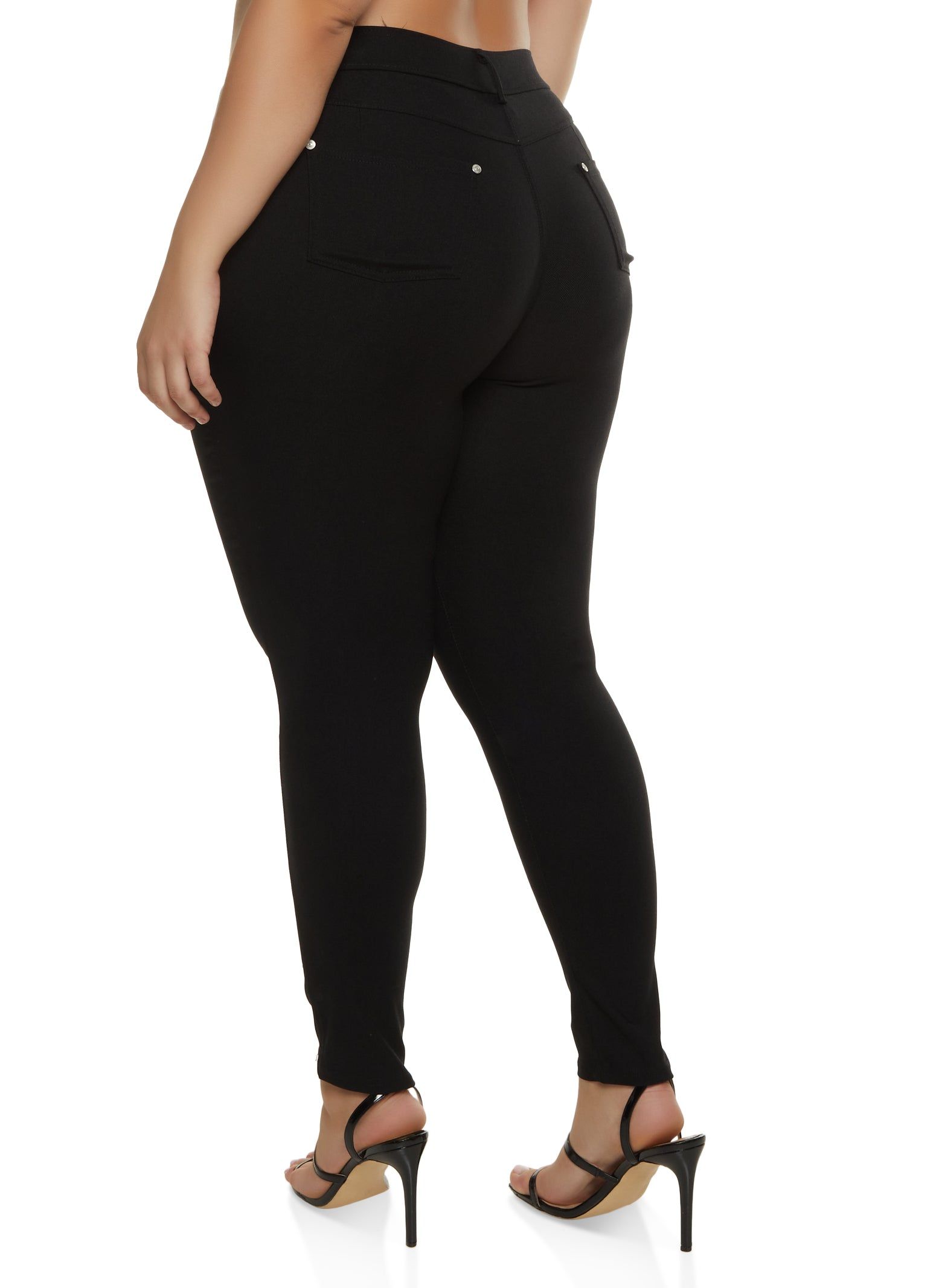 Plus Size Basic High Waist Hyperstretch Pants sold by Rainbow product image thumbnail 2