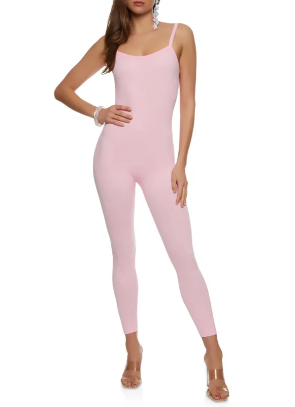 Solid Seamless Cami Catsuit sold by Rainbow