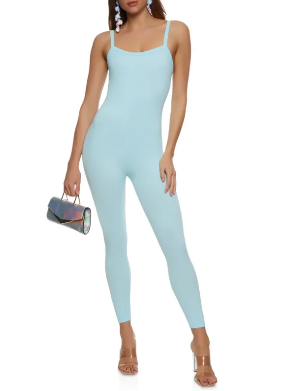 Solid Seamless Cami Catsuit sold by Rainbow