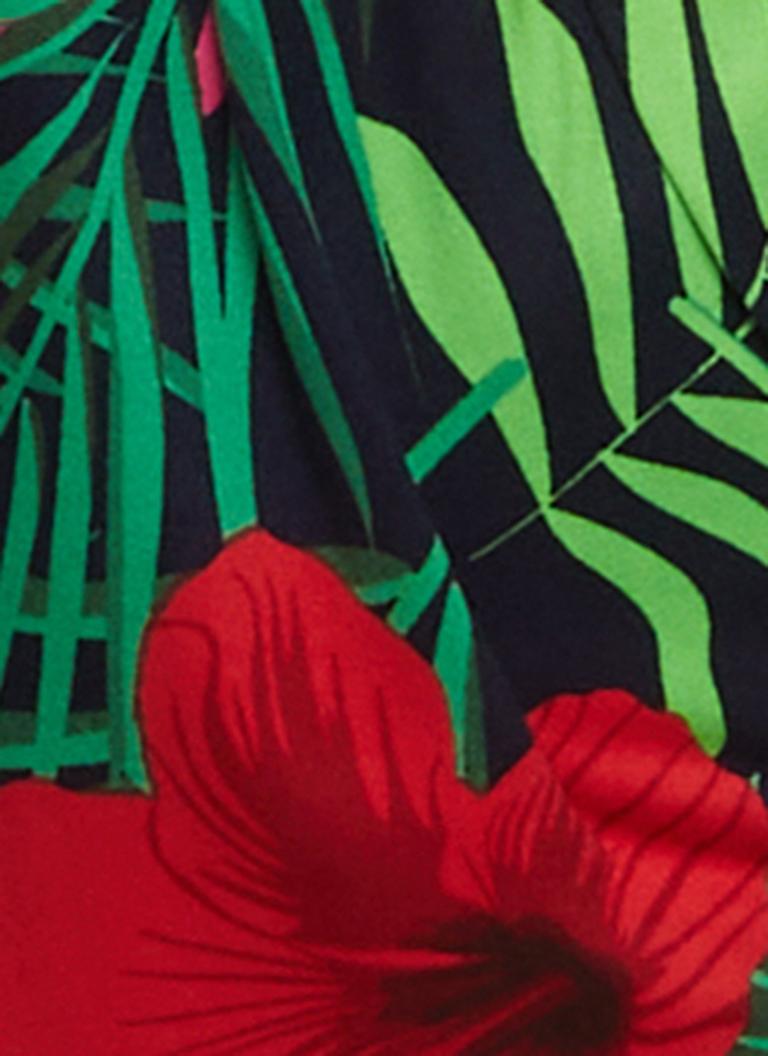 Tropical Leaf Print Tube Romper sold by Rainbow product image thumbnail 3