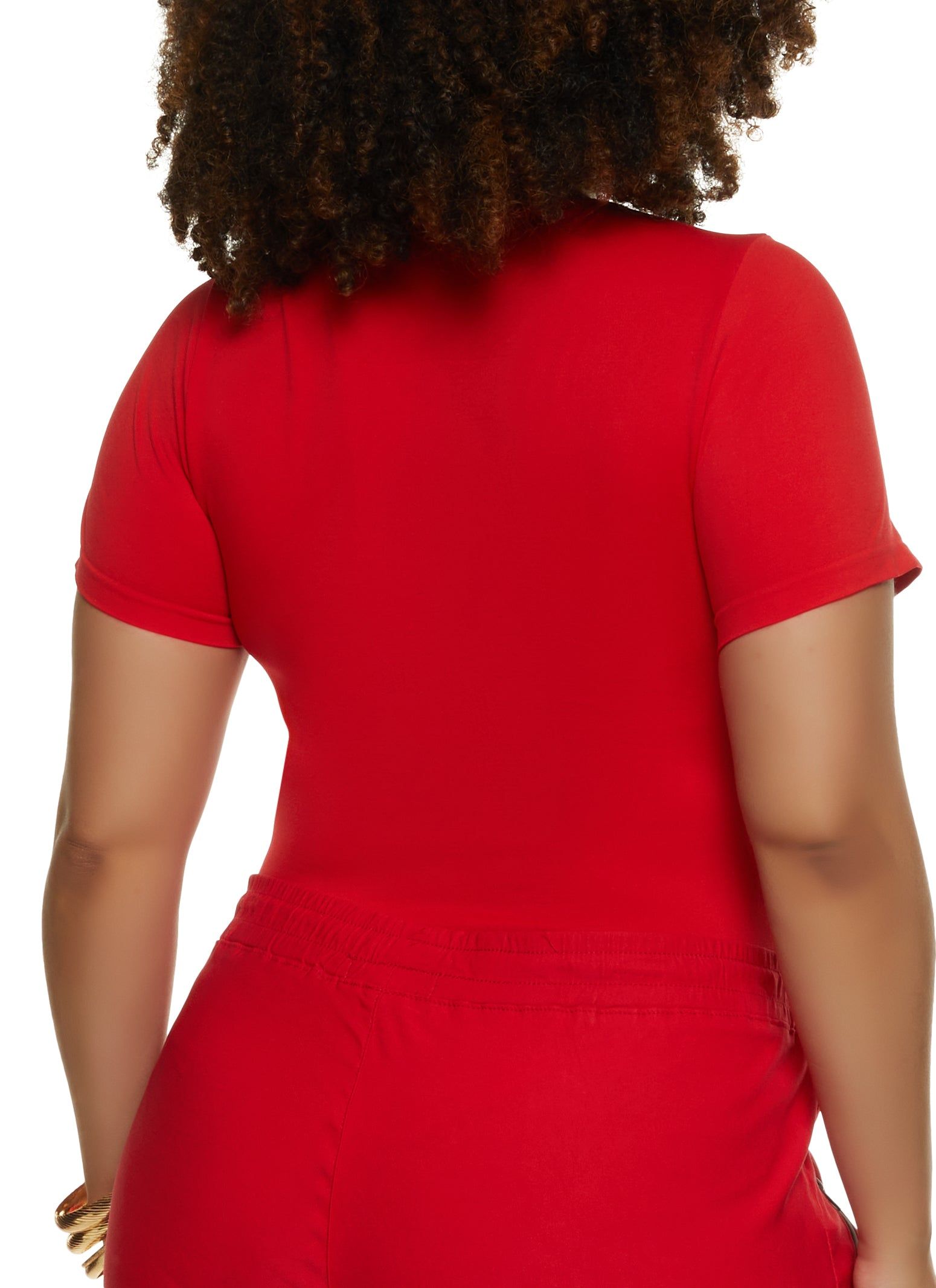 Plus Size Seamless Crew Neck Bodysuit sold by Rainbow product image thumbnail 3