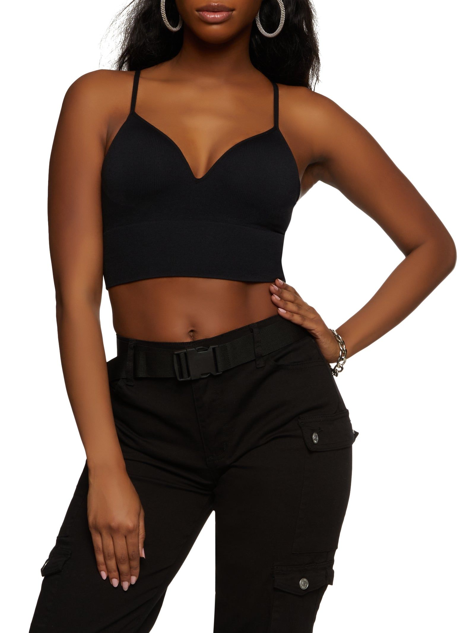 Seamless Rib Knit Padded Cami sold by Rainbow