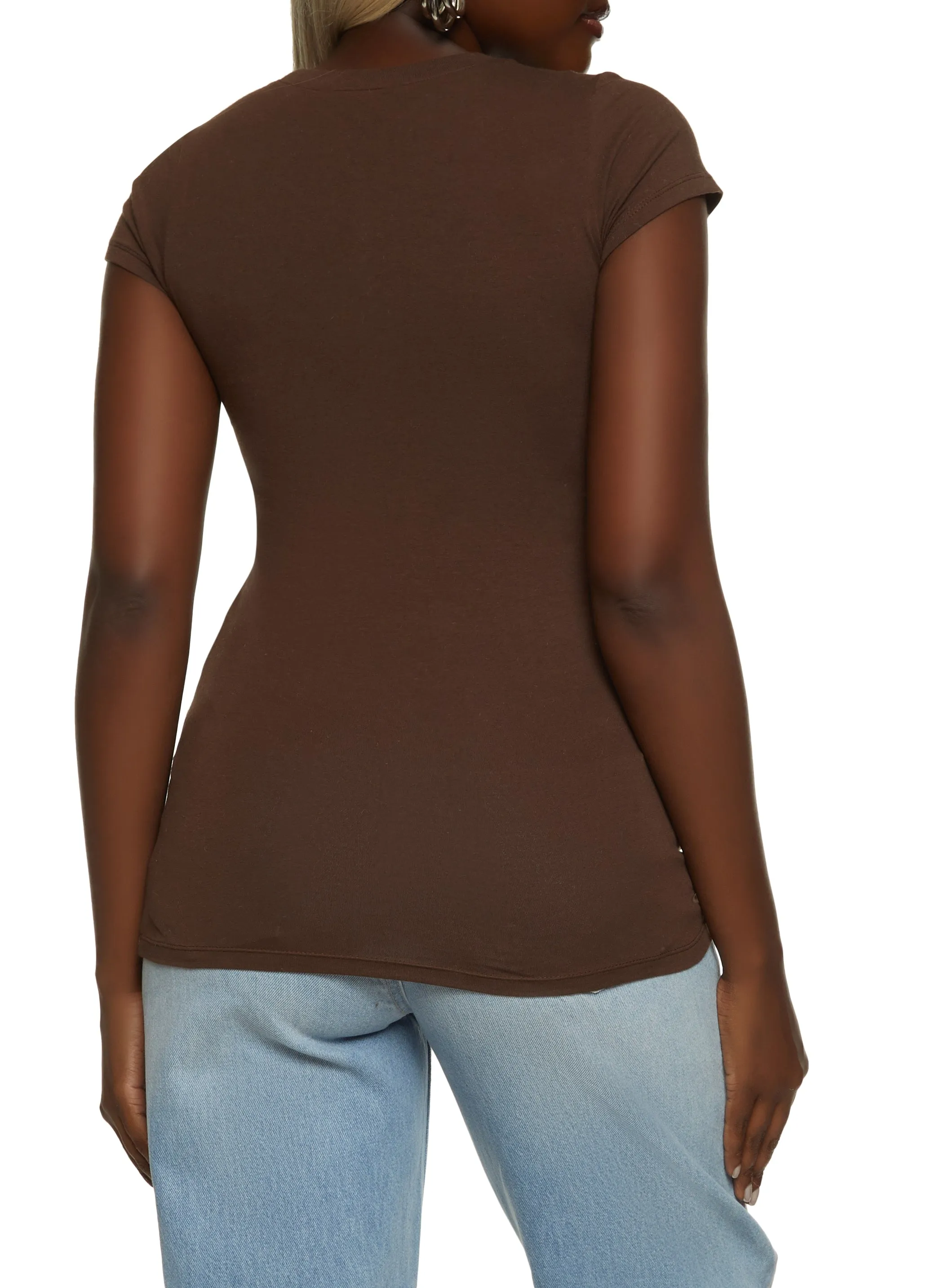 Basic Scoop Neck Tee sold by Rainbow product image thumbnail 2