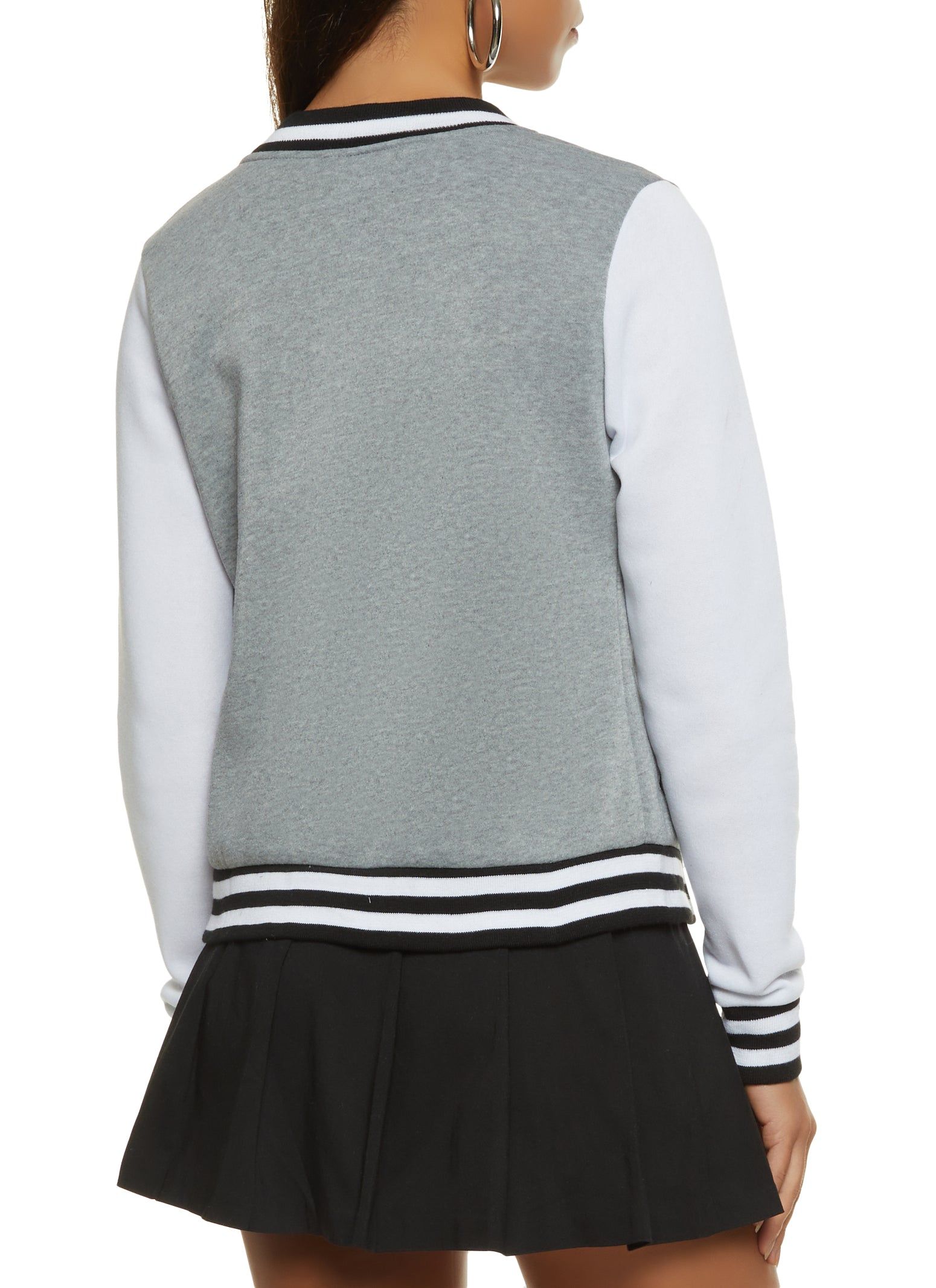 Color Block Letterman Jacket sold by Rainbow product image thumbnail 3