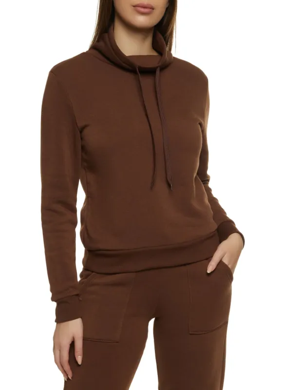 Fleece Funnel Neck Sweatshirt sold by Rainbow