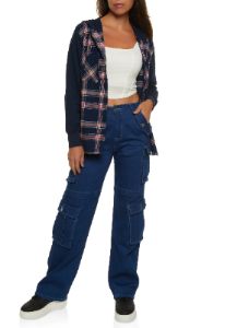 Wide Leg Cargo Jeans sold by Rainbow
