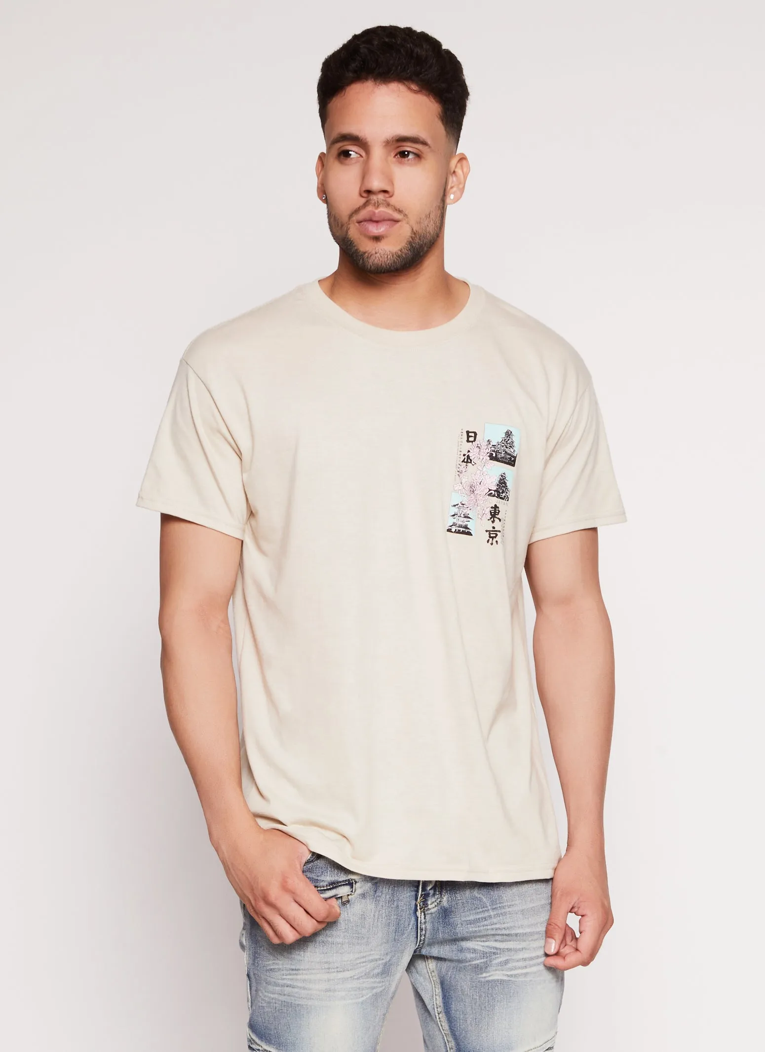 Mens Japan Short Sleeve Graphic Tee sold by Rainbow product image thumbnail 3