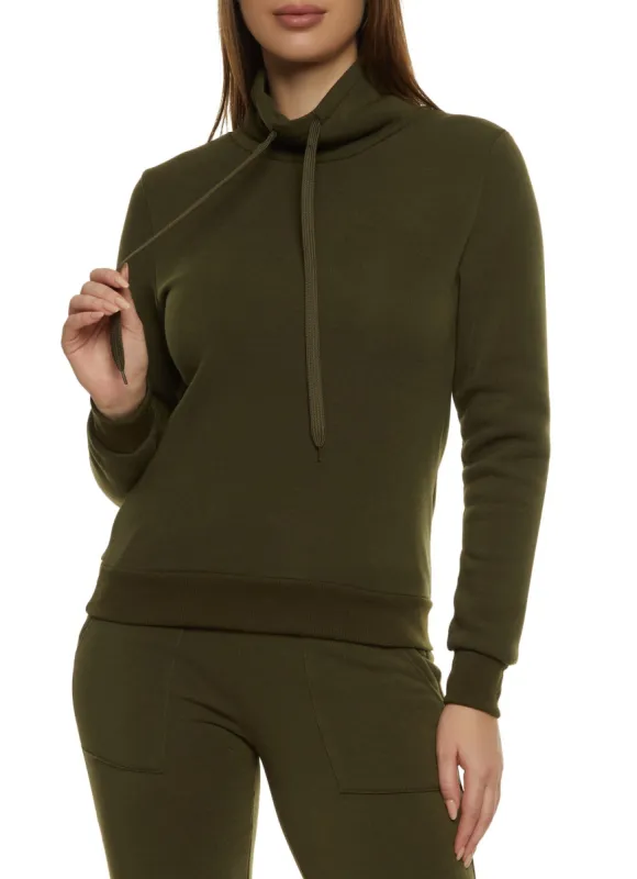 Fleece Funnel Neck Sweatshirt sold by Rainbow