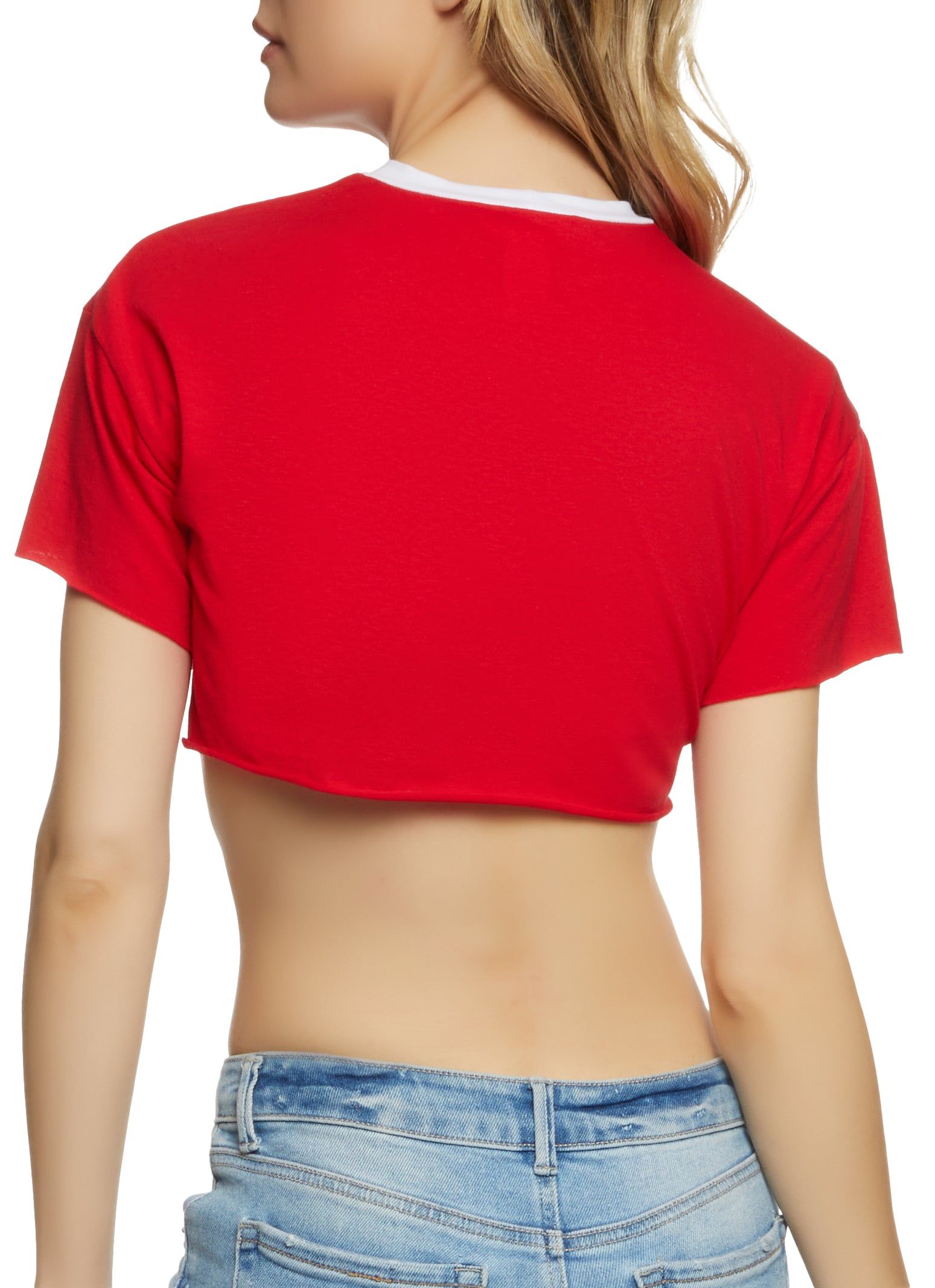 Badass Babes Club Raw Hem Crop Top sold by Rainbow product image thumbnail 2