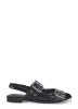Pointed Toe Buckle Slingback Flats sold by Rainbow