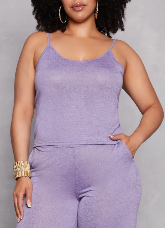 Plus Size Daisy Scoop Neck Cami sold by Rainbow