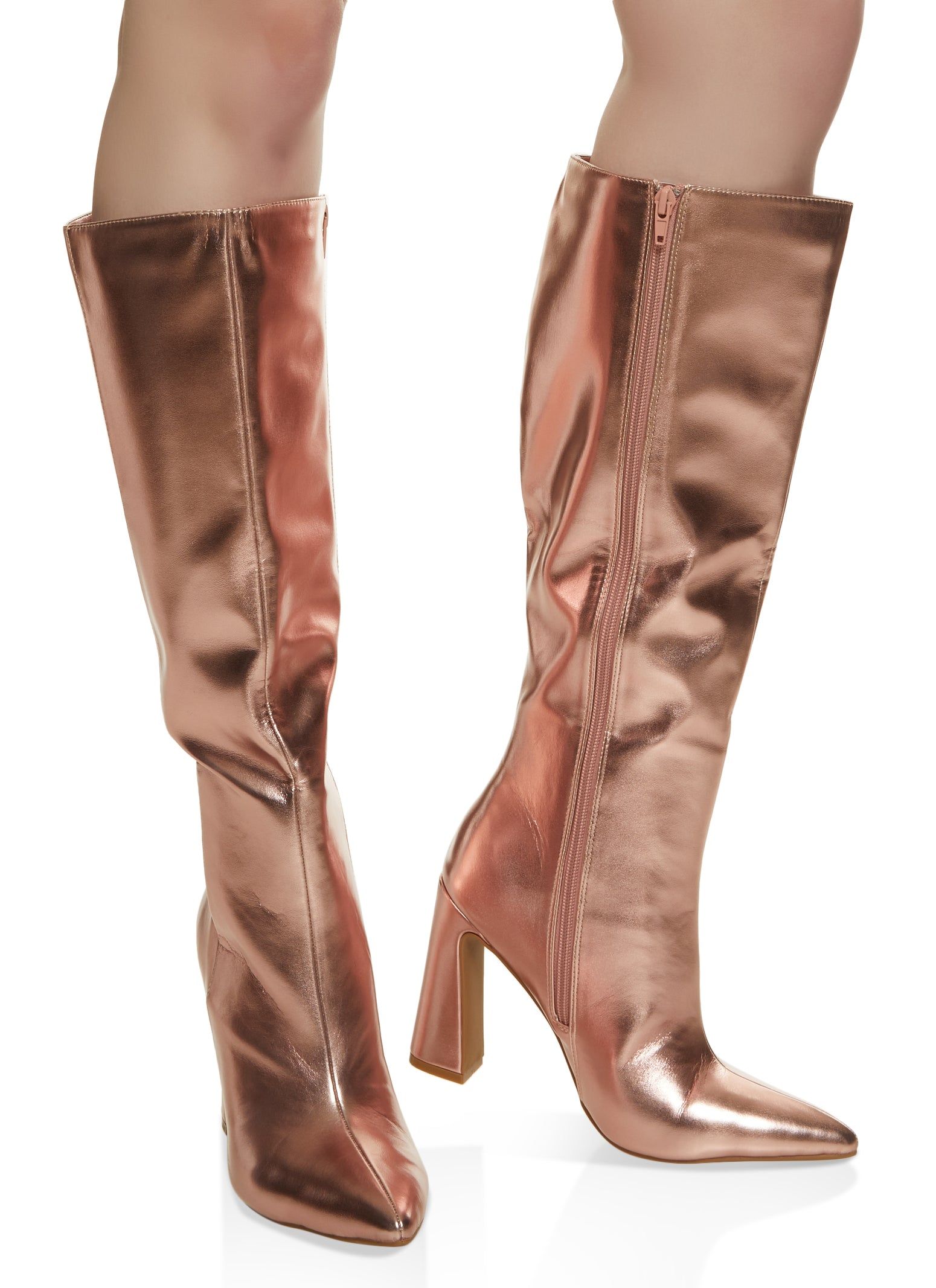 Pointed Toe Block Heel Tall Boots sold by Rainbow product image thumbnail 2