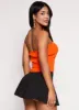 Ribbed Knit Button Front Tube Top sold by Rainbow