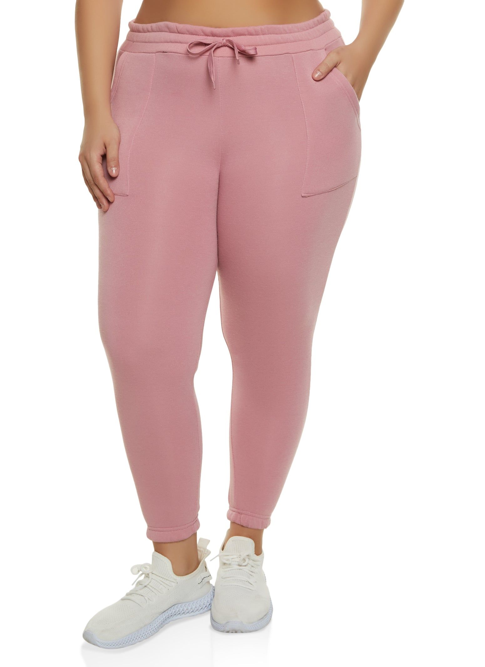 Plus Size Fleece Drawstring Sweatpants sold by Rainbow