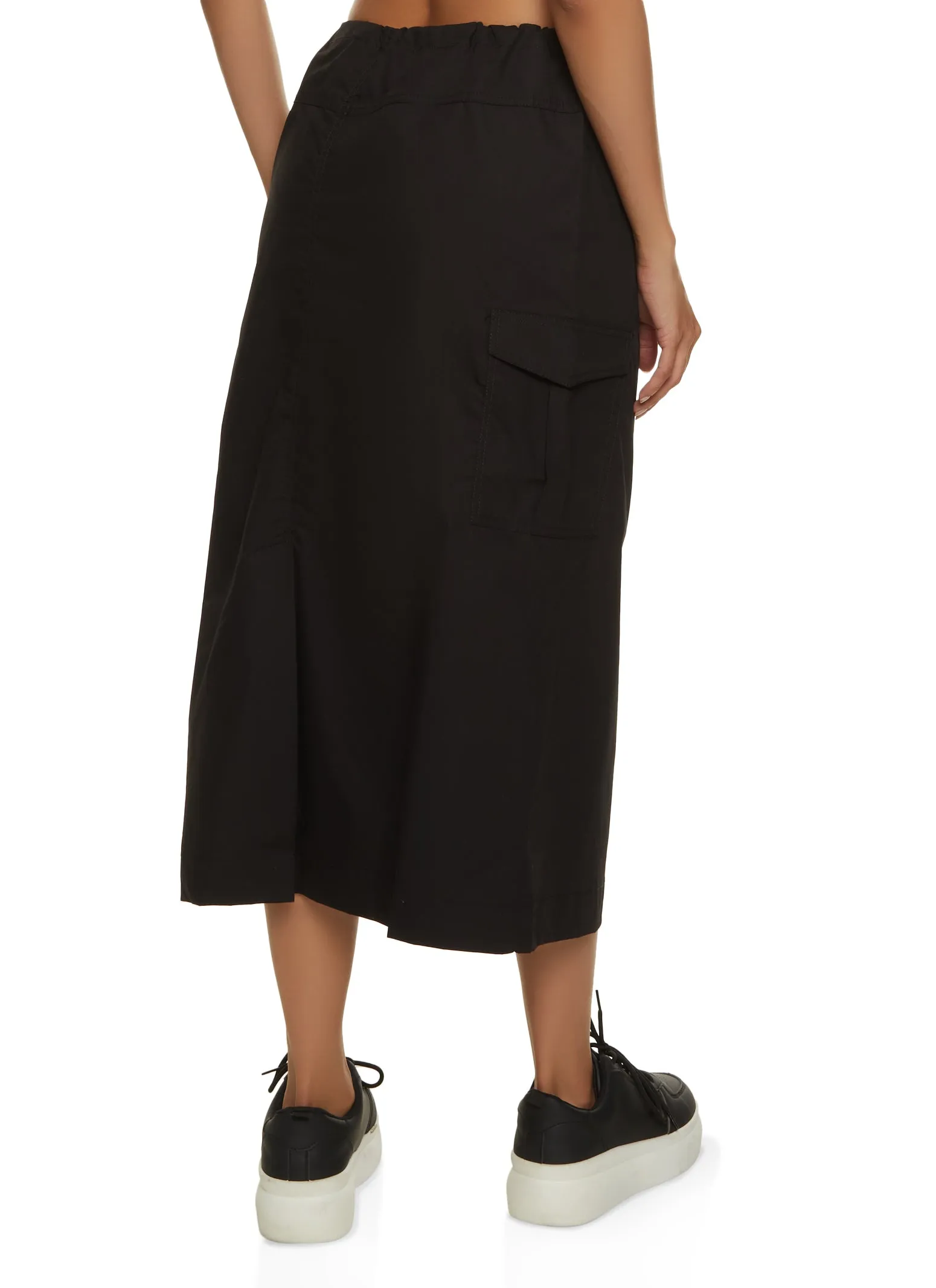 Poplin Toggle Drawstring Midi Skirt sold by Rainbow product image thumbnail 3