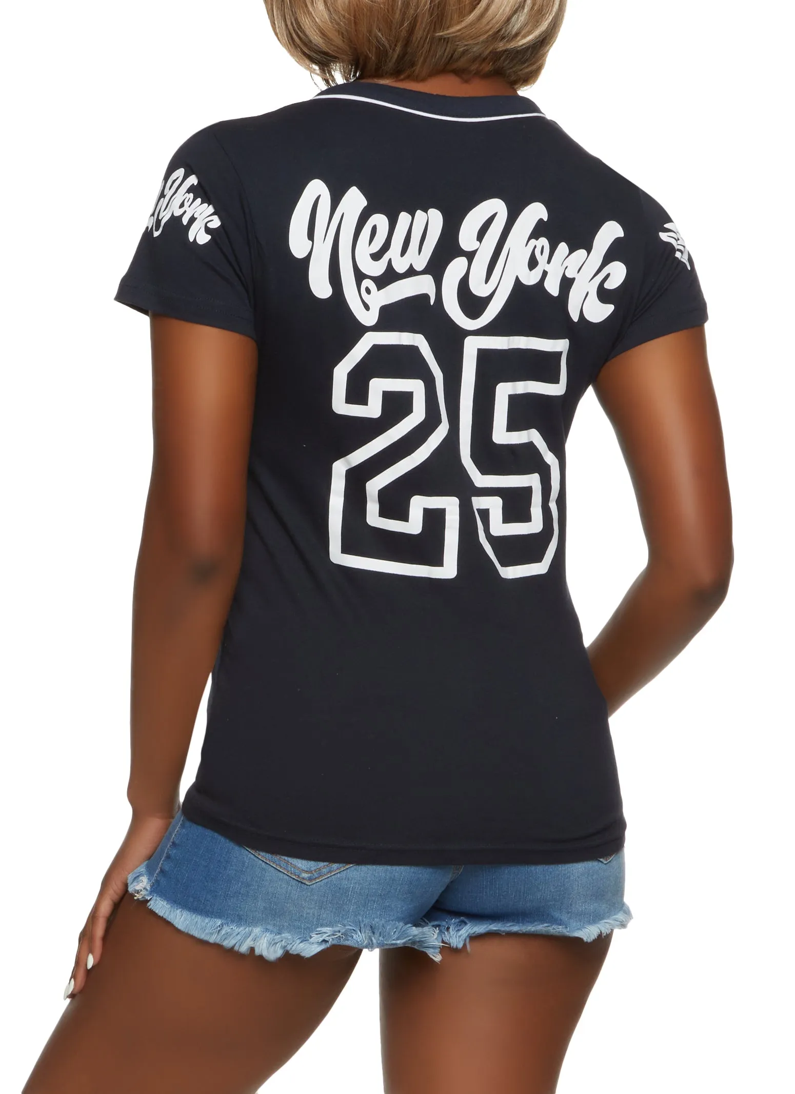 New York 25 Graphic Baseball Jersey sold by Rainbow product image thumbnail 2