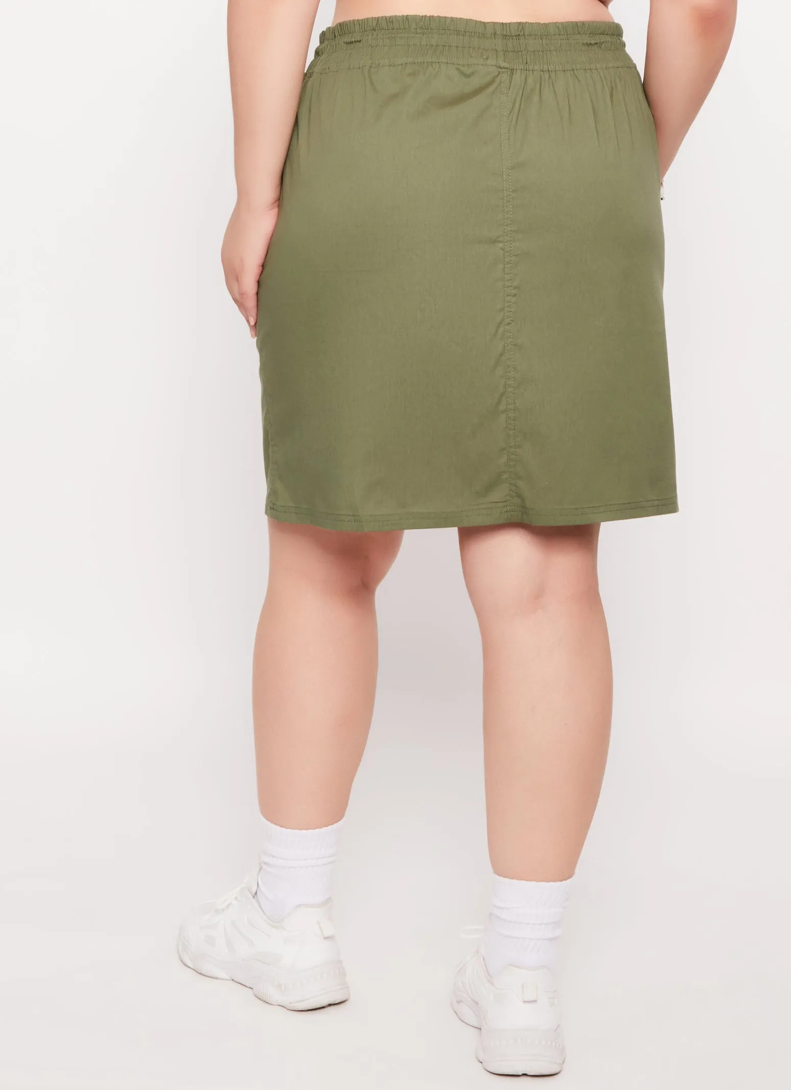 Plus Size Buckle Detail Cargo Pocket Skirt sold by Rainbow product image thumbnail 3
