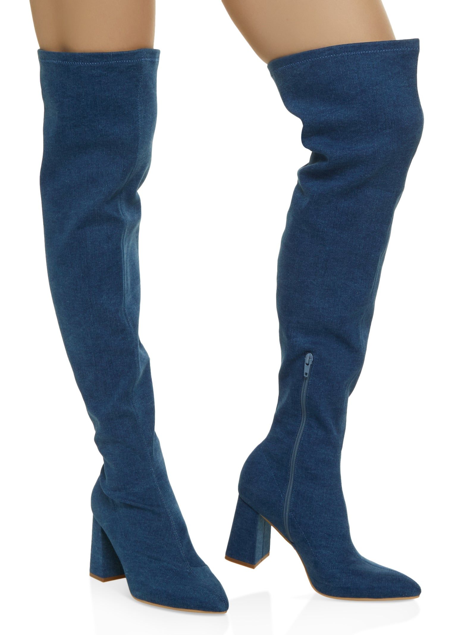 Pointed Toe Over The Knee Boots sold by Rainbow product image thumbnail 2