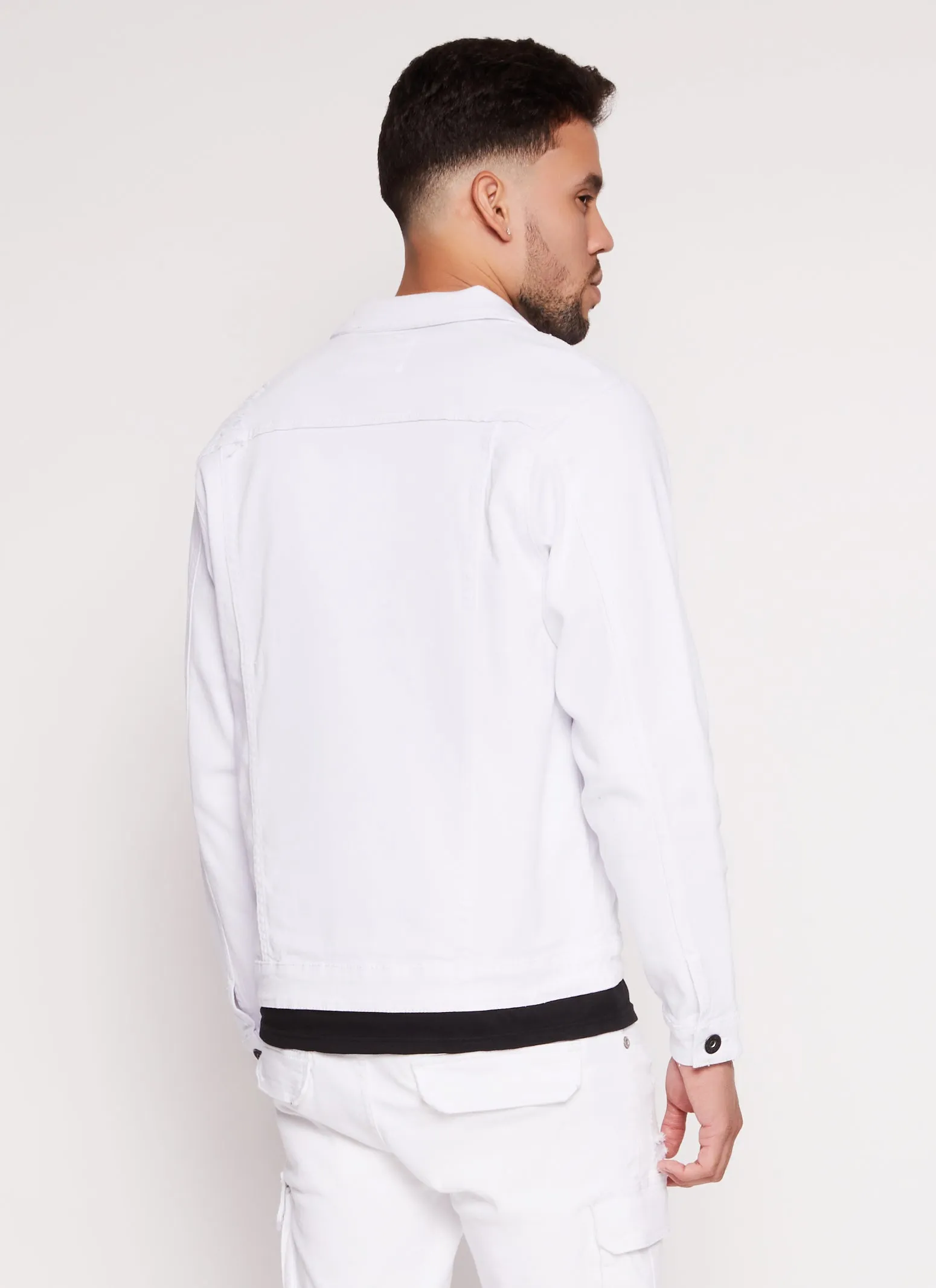 Mens Distressed Jean Jacket sold by Rainbow product image thumbnail 3