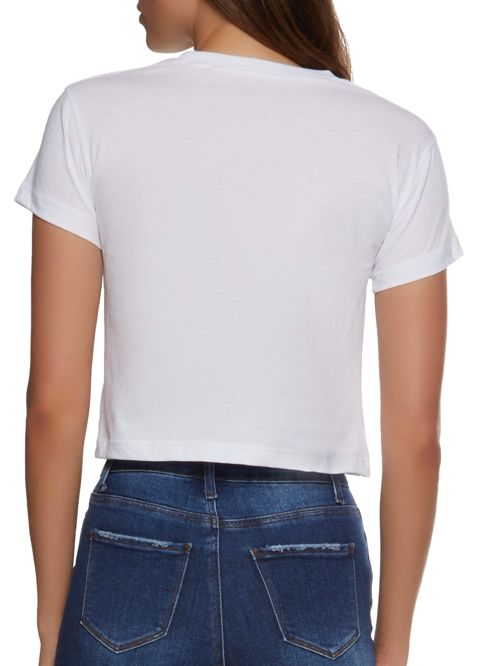 Sequin Lips Graphic Crop Top sold by Rainbow product image thumbnail 2