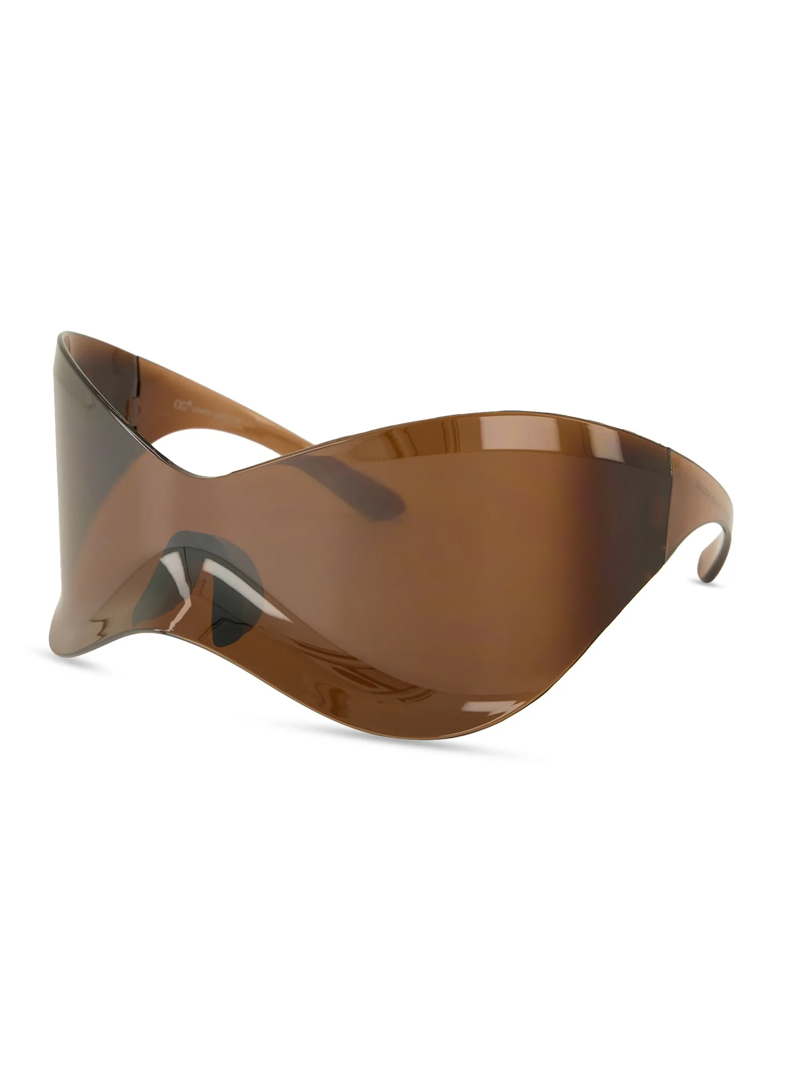 Oversized Rimless Wrap Shield Sunglasses sold by Rainbow product image thumbnail 3