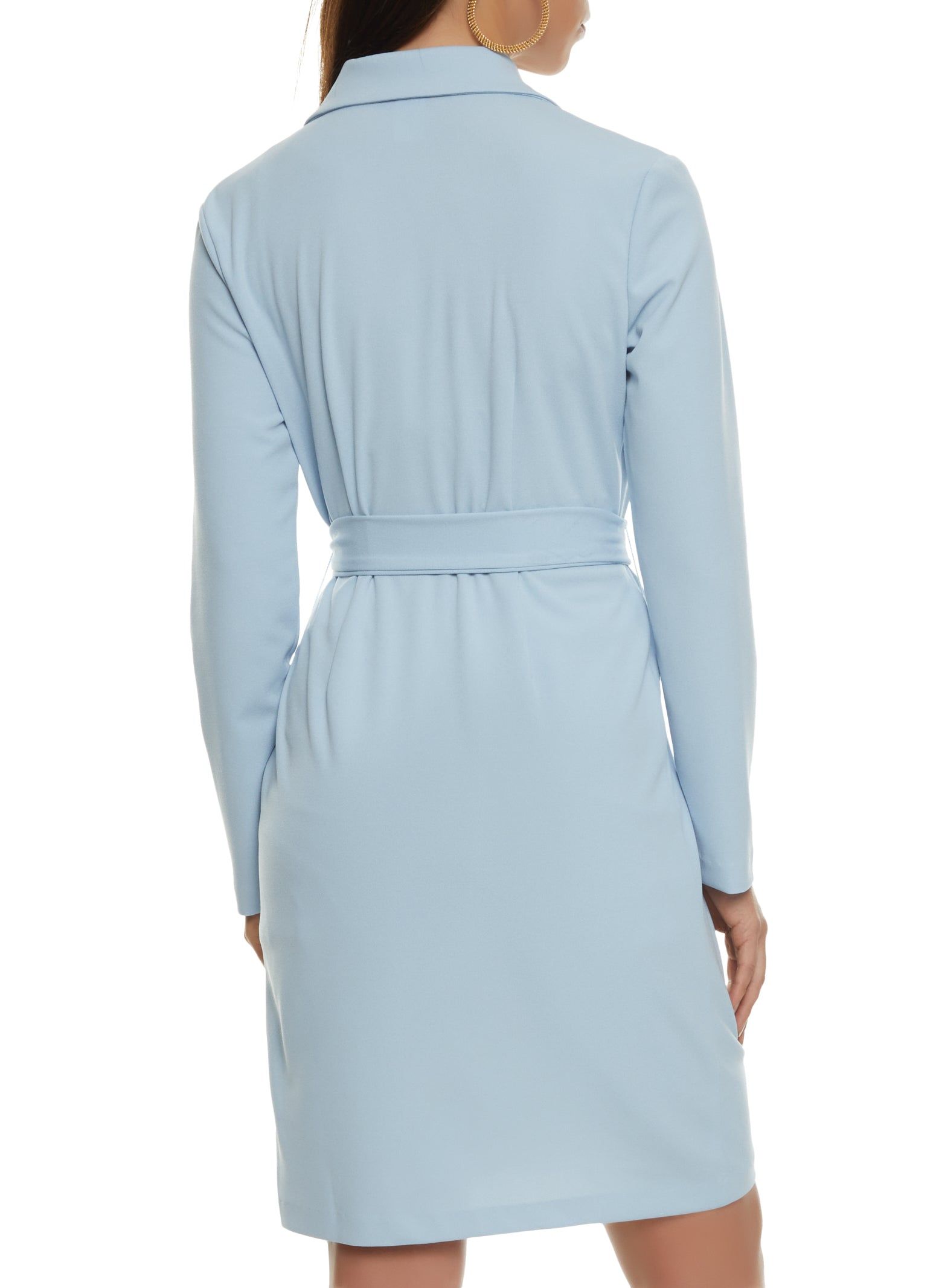 Crepe Knit Tie Waist Blazer sold by Rainbow product image thumbnail 3