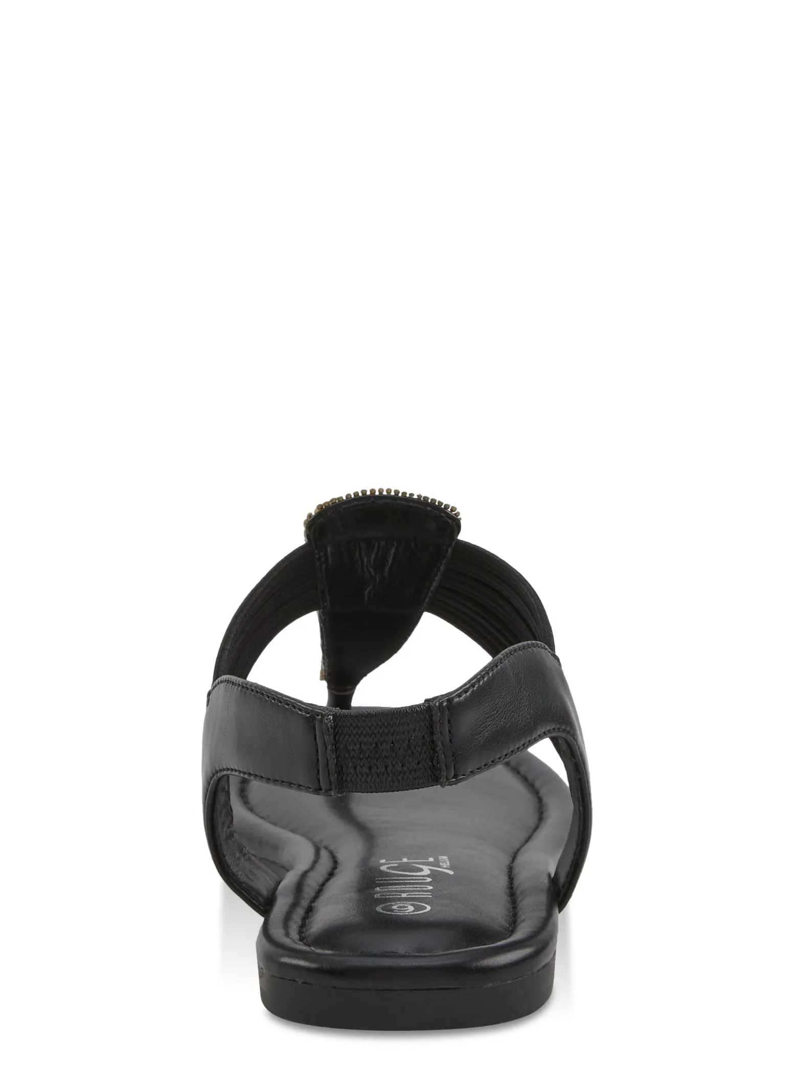 Rhinestone Faux Pearl Detail Corded Thong Sandals sold by Rainbow product image thumbnail 3