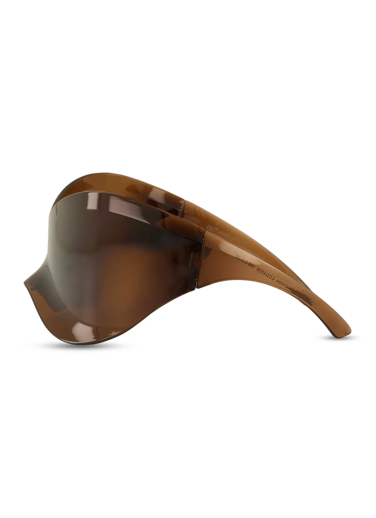 Oversized Rimless Wrap Shield Sunglasses sold by Rainbow product image thumbnail 5