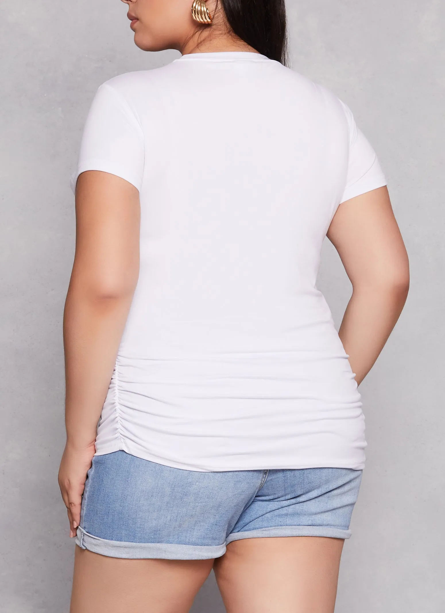 Plus Size Be Yourself 3D Foil Graphic Tee sold by Rainbow product image thumbnail 3