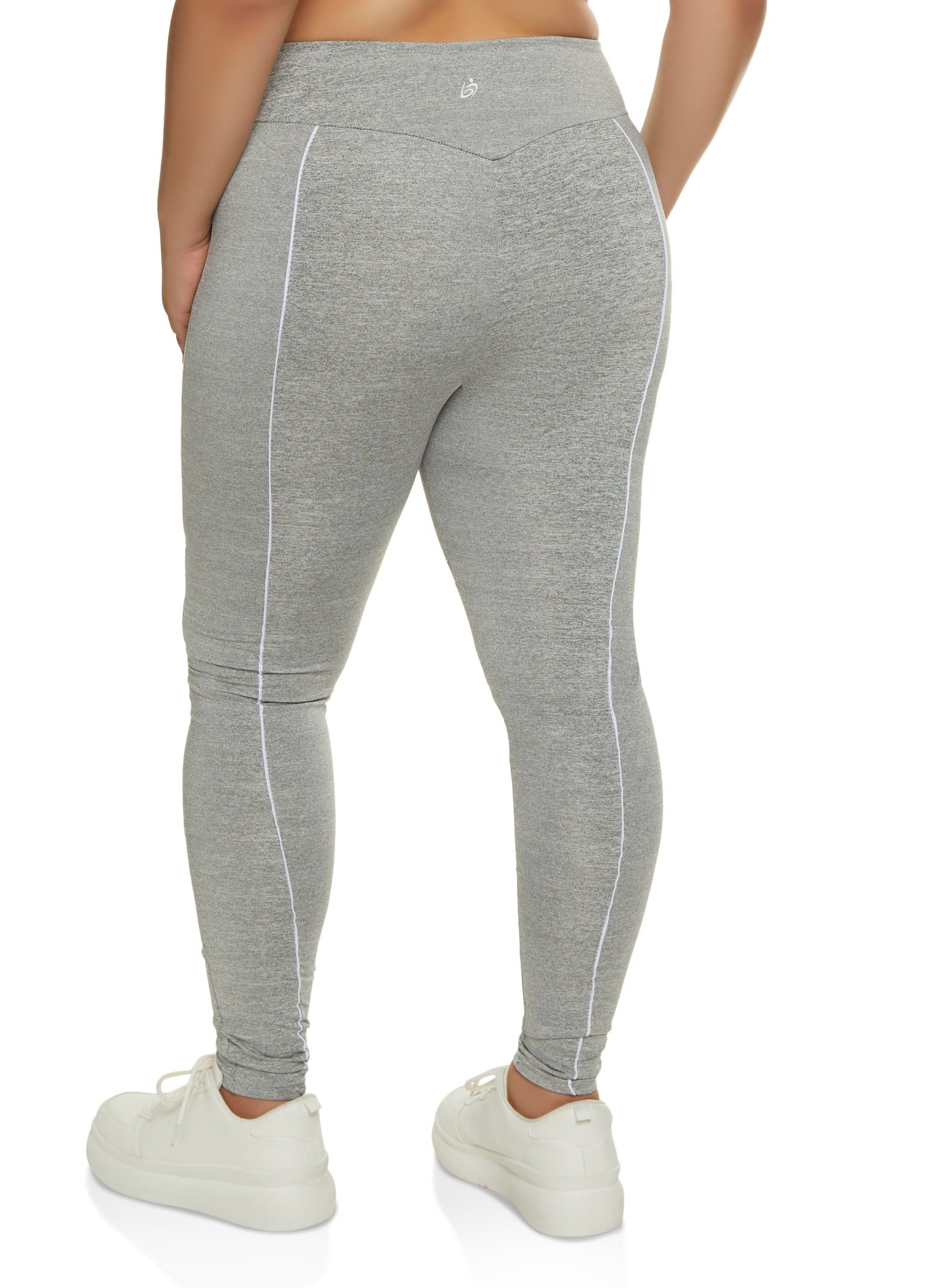 Plus Size High Waist Contrast Piping Leggings sold by Rainbow product image thumbnail 2