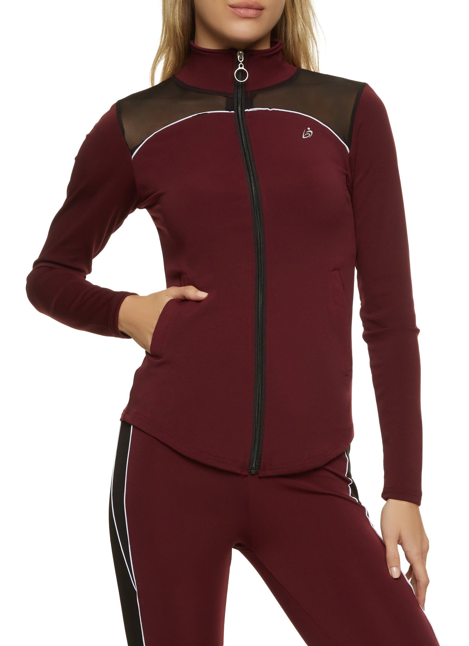 Mesh Insert Track Jacket sold by Rainbow