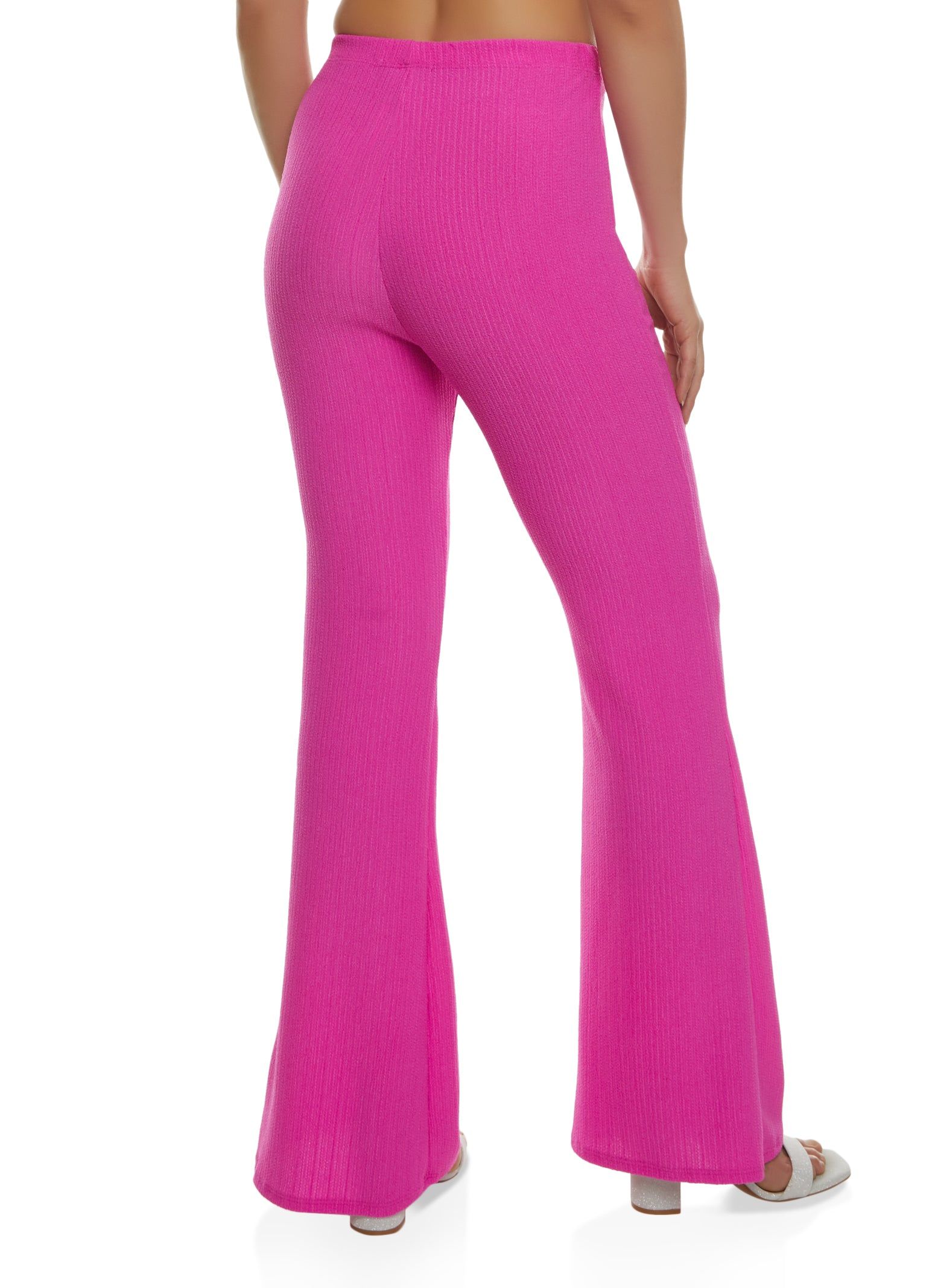Textured Knit High Waist Flare Pants sold by Rainbow product image thumbnail 2