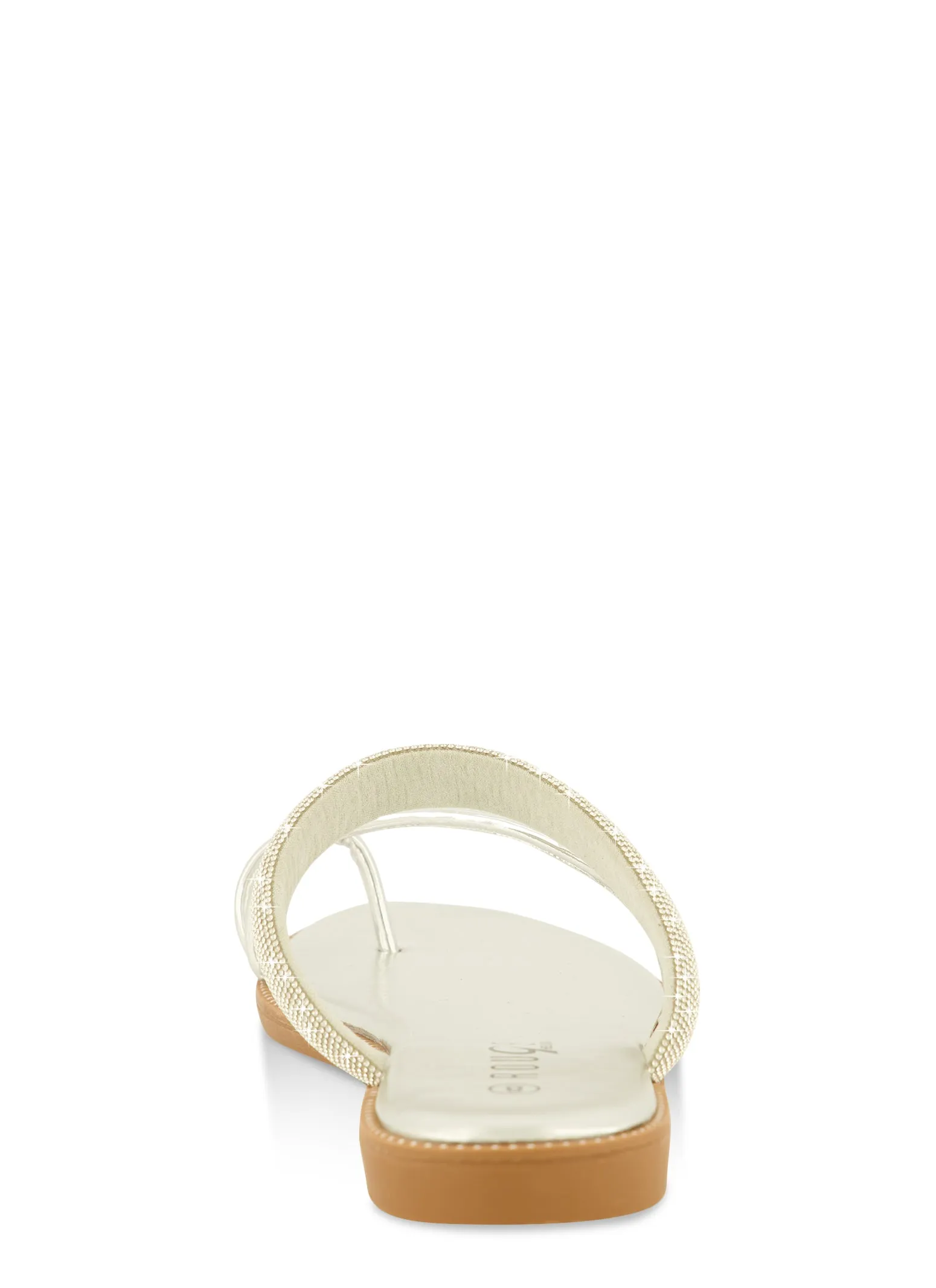 Studded Rhinestone Band Toe Loop Slide Sandals sold by Rainbow product image thumbnail 3