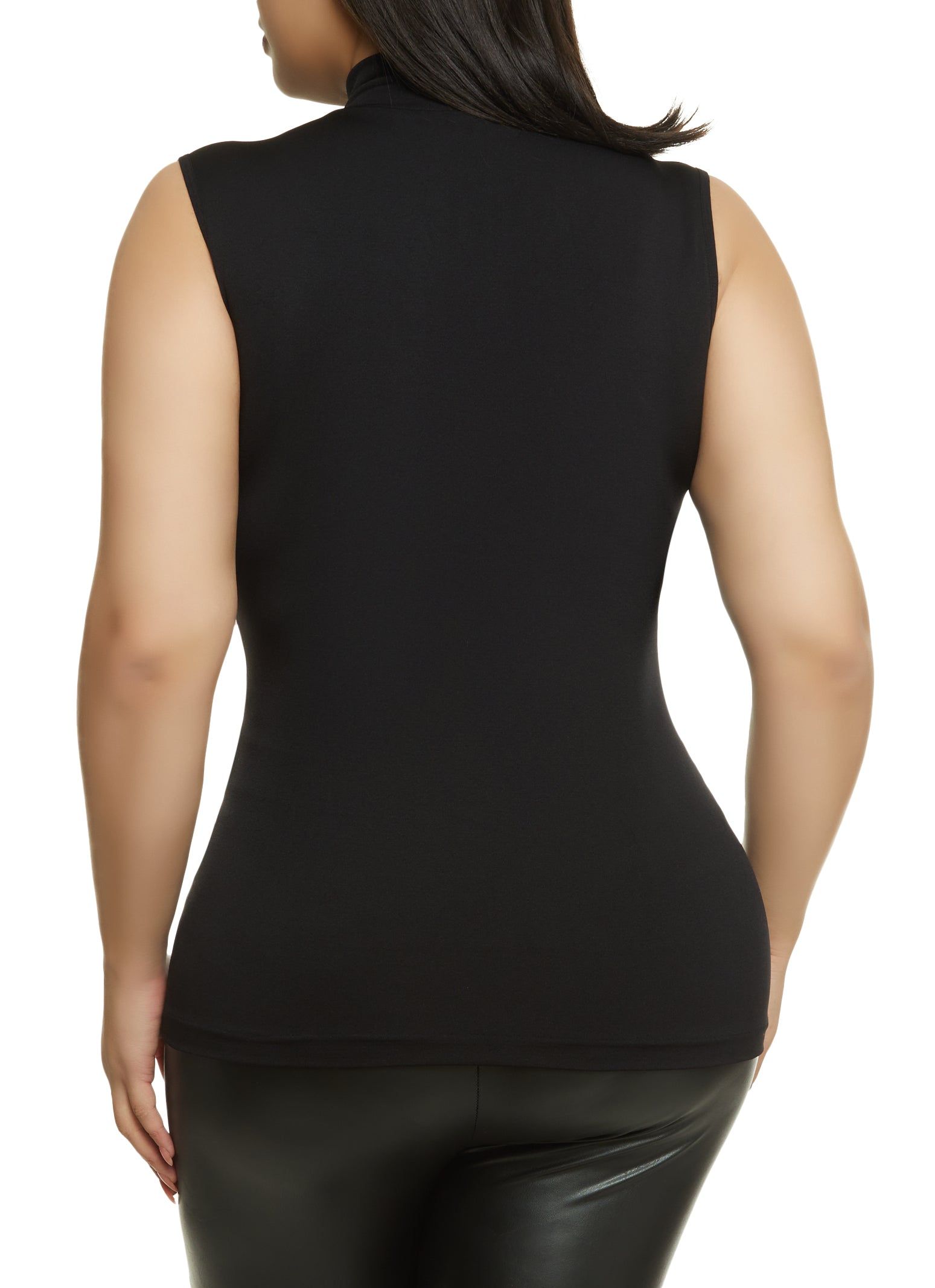 Plus Size Seamless Sleeveless Mock Neck Top sold by Rainbow product image thumbnail 2