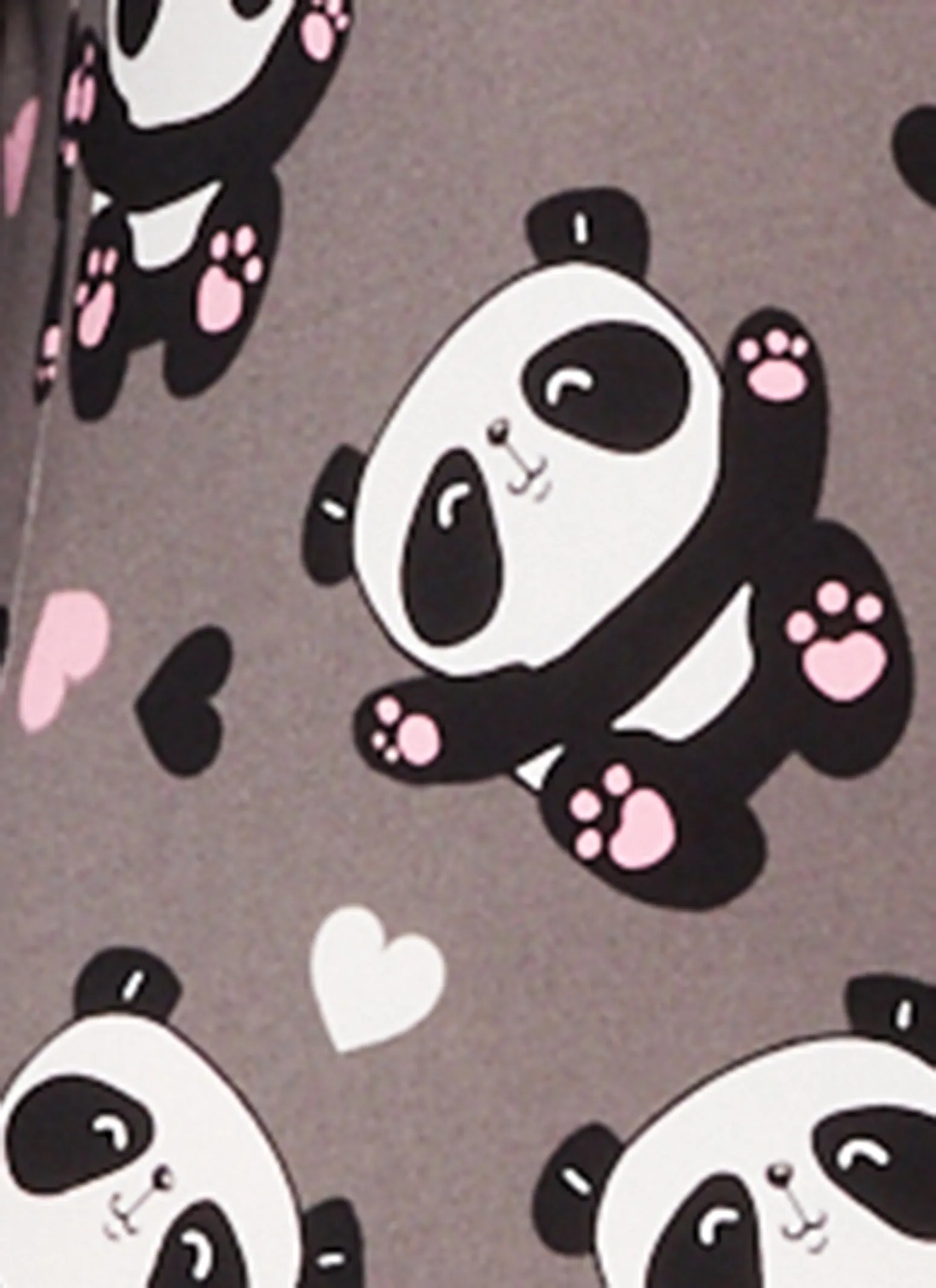 Plus Size Panda Bear Heart Print Onesie sold by Rainbow product image thumbnail 3