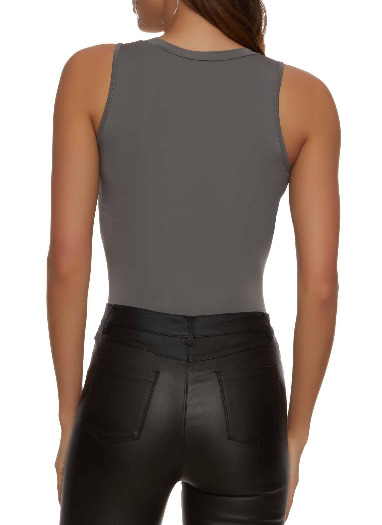 Basic Crew Neck Tank Bodysuit sold by Rainbow product image thumbnail 3