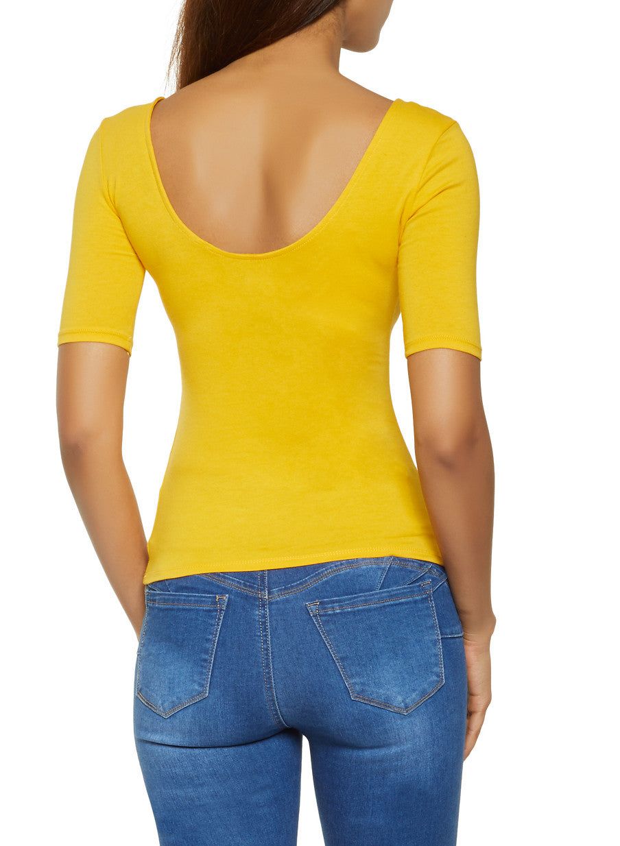 Scoop Back Lace Up Top sold by Rainbow product image thumbnail 2